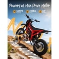 thumbnail image 4 of ESKUTE NOVAX Electric Dirt Bike for Adults/Teens, 4000W 46MPH Fast Electric Motorcycle, 48V 22.8Ah Long Range Battery, Full Suspension, Hydraulic Brakes, Red with Lock, UL2849, 4 of 7