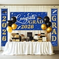thumbnail image 5 of 3Pack Graduation Decorations Class of 2026,Congrats Grad 2026 Backdrop Banner and Hanging Porch Signs,Blue Gold Graduation Party Supplies for High School College Party,Photography Props, 5 of 7