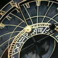 thumbnail image 3 of Atelier B Art Studio 12x12 Black Modern Framed Museum Art Print Titled - ASTROLOGIC CLOCK, 3 of 5