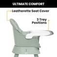 thumbnail image 4 of Silla alta Jeep Milestone 6 en 1 de Delta Children: silla alta que se convierte en taburete, asiento elevado, silla para niños pequeños, mesa de actividades, escritorio y silla, verde salvia, 4 of 5