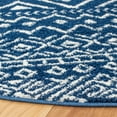thumbnail image 4 of SAFAVIEH Tulum Merletta Moroccan Geometric Area Rug, 5' x 5' Round, Navy/Ivory, 4 of 8