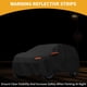 thumbnail image 3 of Funda para auto impermeable para todo clima, protección exterior completa contra el sol y la lluvia, con tiras reflectantes, negra para Jeep Grand Cherokee, 3 of 7