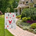 thumbnail image 2 of Yayeee Garden Flag 12"x18" Double Sided Outdoor Yard Lawn Holiday Decorations, Gray Christmas Santa, 2 of 6