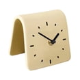 thumbnail image 3 of Reloj de escritorio, adorno de escritorio, reloj de mesa compacto, decorativo para oficina, habitación de niños. Beige, 3 of 9