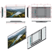 32inch Digital Signage, 2000nits High Brightness Advertising Display, Slim Fit Frameless LCD Monitor, CMS Remote Publishing, 24/7 Operation, Smart Split Screen Play, HDMI/USB/WiFi/Android System