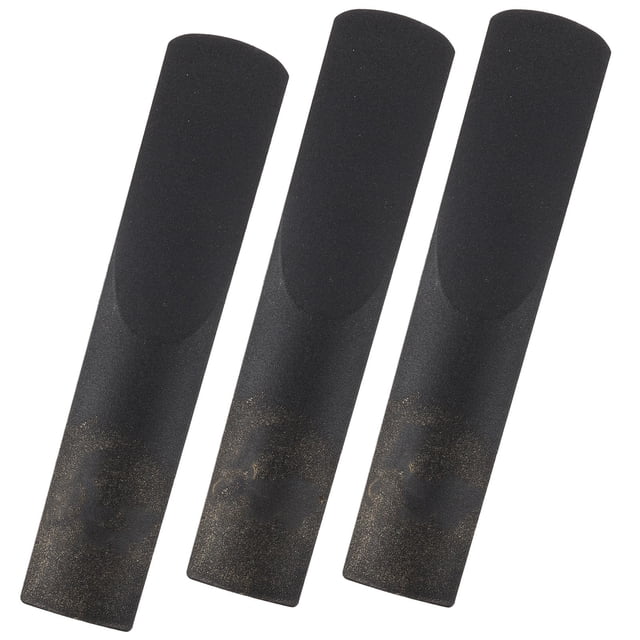 WASHWEPE 3 Pcs Roseaux de Clarinette en Résine Noire Compacts Pratiques pour Accessoires d'Instruments Remplacement