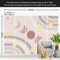 thumbnail image 3 of Kids Wallpaper Wall Mural - Moon Among Stars and Rainbows, 3 of 5