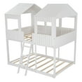 thumbnail image 4 of HomeRoots 473994 White Twin Size Contemporary Manufactured Wood Plus Solid Wood Bunk Bed, 4 of 5