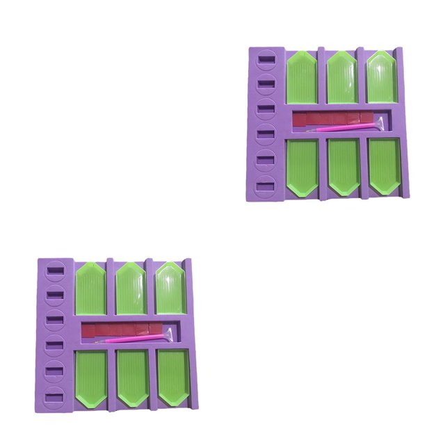 Organizador de bandejas de perforación sweethay Violeta estilo 2 2Conjunto