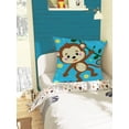 thumbnail image 2 of Awkward Styles Nursery Decorative Pillow Covers Little Monkey Throw Cushion Case, 2 of 2