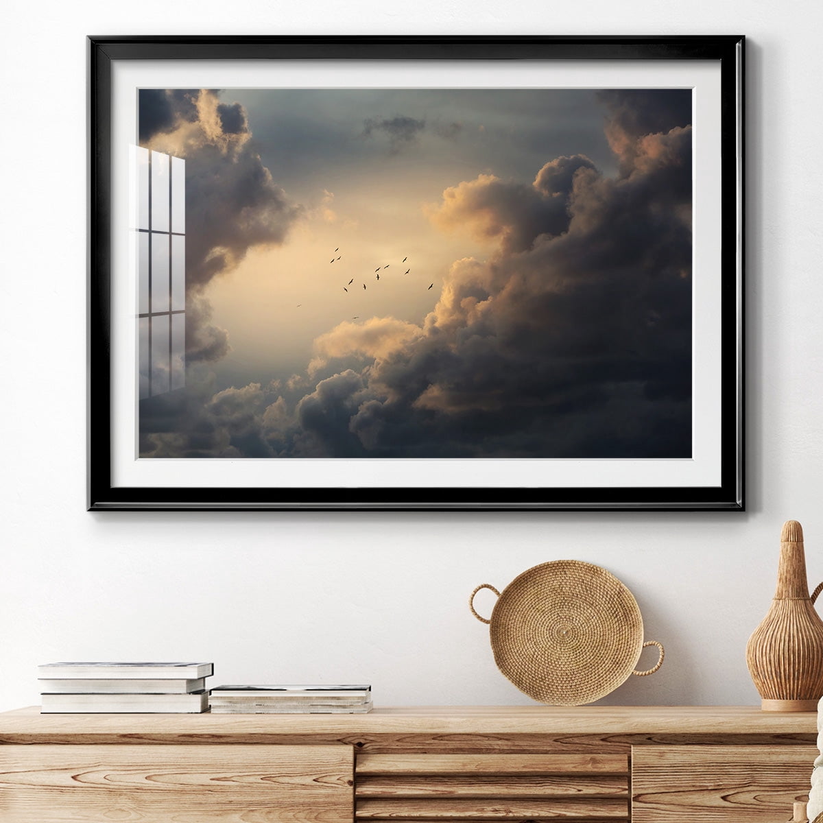 Soaring High Above Premium Framed Print - Ready to Hang