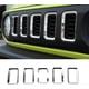 thumbnail image 2 of for Jimny Front Grille Insert + Headlight Cover Trim for 2019 2020 Silver, 2 of 5