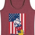 thumbnail image 3 of Disney - Americana - Mickey Vertical American Flag - Women's Racerback Tank Top, 3 of 5