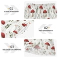 thumbnail image 3 of Women's Silk Pajama Shorts Mushrooms and Weeds Pajama Shorts Women's Casual Pajama Shorts with Pockets, 3 of 6
