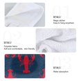thumbnail image 2 of Yayeee Kitchen Hanging Hand Towels Set of 2 with Loop Bathroom Absorbent Tie Towel, Blue Lobster Pattern, 2 of 7