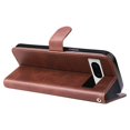 thumbnail image 6 of SaniMore Case for Google Pixel 7 6.3" 2022, Zipper Wallet Pocket Caed Slots Retro PU Leather Shockproof Drop-proof Flip Kickstand All-around Protective Shell for Google Pixel 7, Brown, 6 of 12