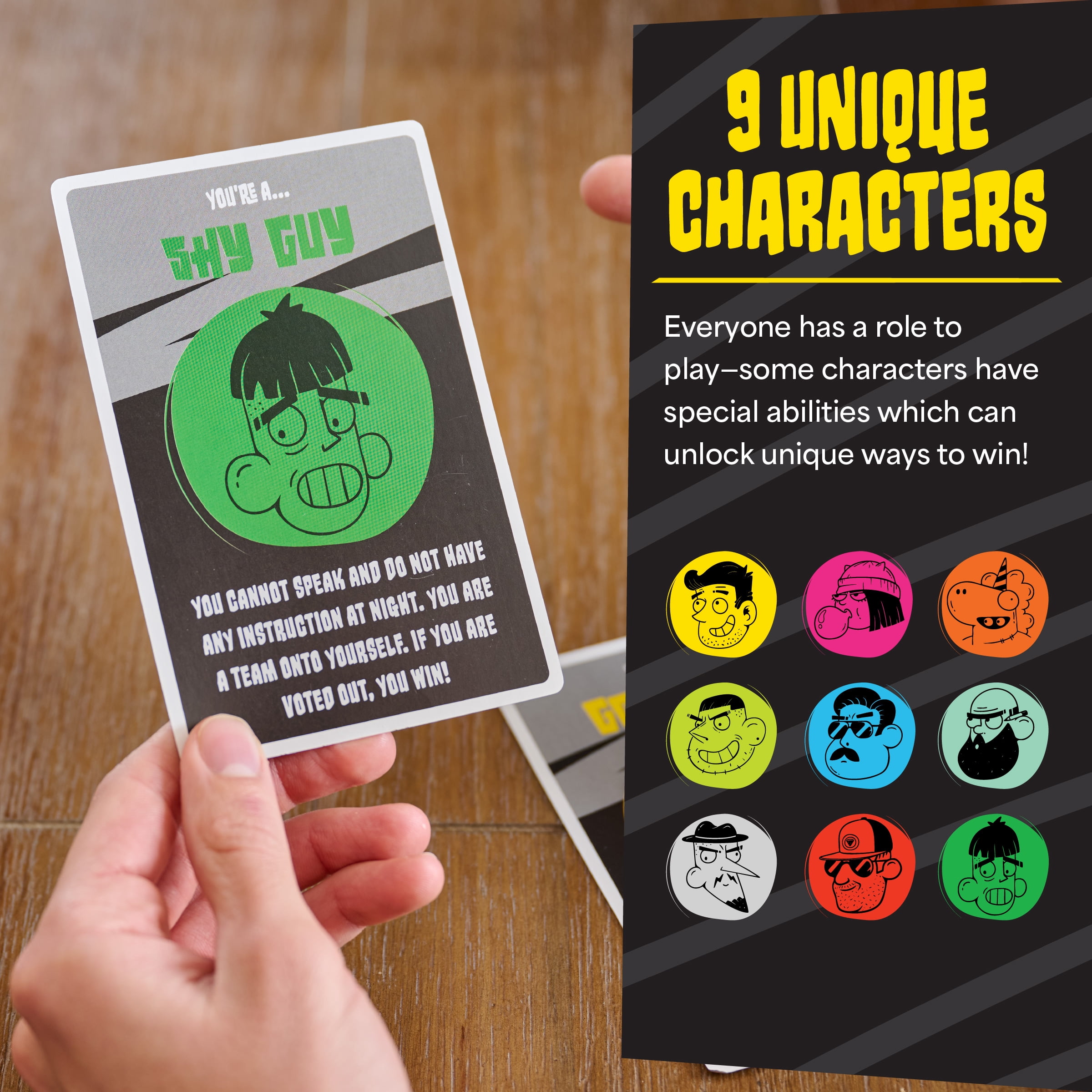 Buffalo Games - Who’s The Bad Guy? - Official Barstool Sports Social Deduction Party Game | Fast-Paced Bluffing, Lying & Role-Playing Game for Adults | The Yak | 4–10 Players, Ages 12+, 10-Min. Play