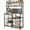 Gray, variant on Garvee Kitchen Baker Rack with 2 Power Outlets, 6 Tier Storage Shelf, 35.4 x 15.7 x 59.1", Black