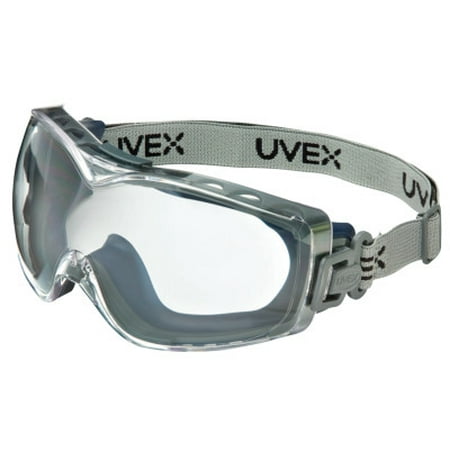 Uvex Stealth OTG Over The Glasses Goggles With Navy Frame, Clear Dura-streme Anti-Fog Anti-Scratch Lens With Logoed Fabric Headband
