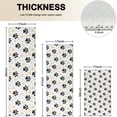 thumbnail image 4 of Black Dog Puppy Paw Kitchen Rugs Sets Of 3,Kitchen Runner Rugs Non Skid Washable,Decorative Kitchen Floor Mats for Kitchen,Sink,Laundry,17"x30"+ 17"x47" + 17"x59", 4 of 6