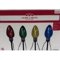 Holiday Time 4pk Lawn Light Bulb Decor