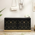 thumbnail image 4 of HLR Shoe Cabinet, Shoe Cabinet with 2 Drawers and Shoe Storage, Entryway Bench with Padded Seat for Hallway, Living Room, Black, 4 of 7