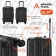 thumbnail image 5 of Maletas de viaje carry-on de mano cabina 10kg Rígida set de viaje 2 pack 20” + 16” ABS doble calibre con cierre expandible, llantas desmontables y candado seguridad TSA LOCK Armored Travel, 5 of 10
