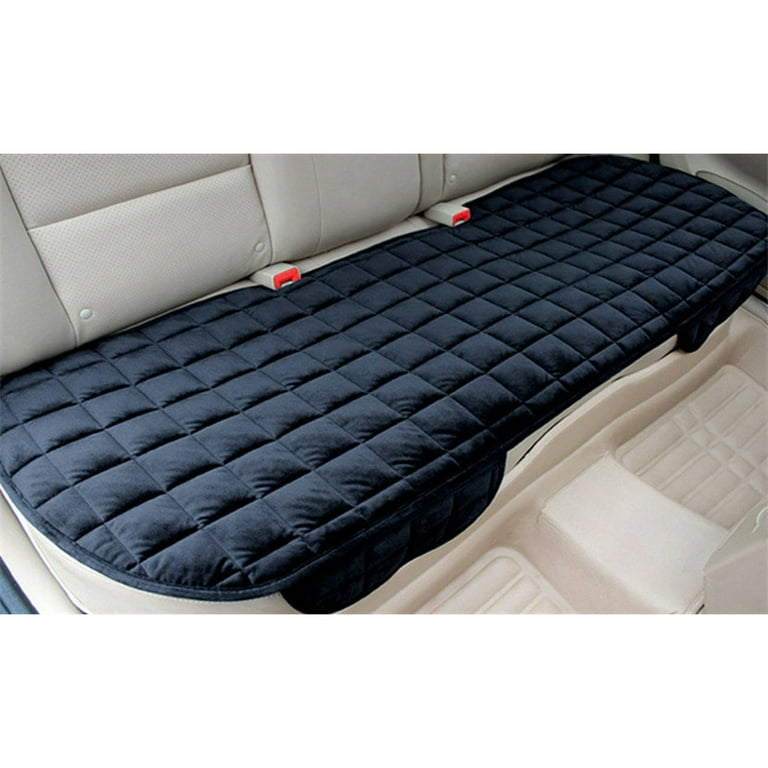 1pc Or 2pcs Or 3pcs Plush Plaid Thicken Warm Car Seat Cushion Pad