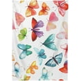 thumbnail image 2 of Colorful Butterfly Rectangle Tablecloth, Dust Proof Anti Wrinkle Wipeable Table Cloth Tabletop foration of Dinner Kitchen Wedding Holiday Party 60"x60" Decor Gift, 2 of 7