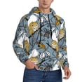 thumbnail image 2 of Balery Squirrel And Leaves Pattern Mens Hoodie Kangaroo Pocket Hoodie Pullover Hooded Sweatshirt Ideal for Daily Wear Travel and Home-Medium, 2 of 7