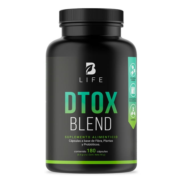 Cápsulas Detox Natural BLIFE 180 Cápsulas Dtox Blend