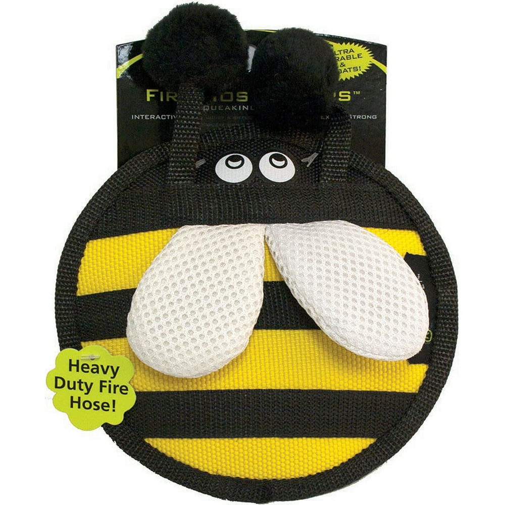 Hyper Pet Firehose Flyers Bumble Bee Dog Toy, 6.5"
