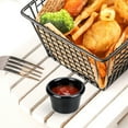 thumbnail image 2 of Sauce Bowl Round Glossy Melamine 6cm 50ml Black Mini Dipping Cup American Tableware for Cafe, 2 of 6