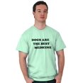 thumbnail image 5 of Dogs Best Medicine Pet Puppy Owner Men's Graphic T Shirt Tees Brisco Brands X, 5 of 6