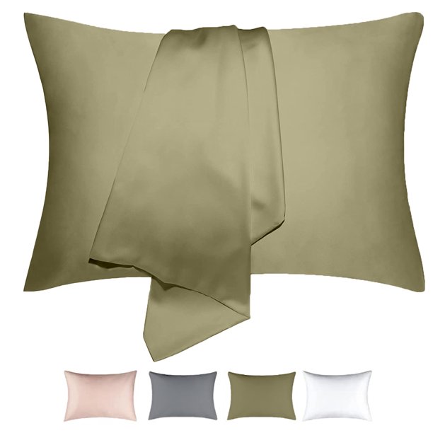 Mulberry Silk Pillowcase for Hair and Skin with Hidden Zipper, Taupe