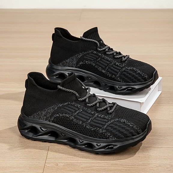 Men’s & Women’s Slip-On Walking Sneakers, Breathable Lightweight Running Shoes with Cushioned Non-Slip Sole, Casual Travel Gym Athletic Shoes for Daily Wear
