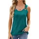 thumbnail image 3 of Camiseta sin mangas con cuello en U ondulado para mujer, anillos de metal, verano, hombros descubiertos, sin mangas, para salir, 3 of 5
