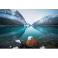 thumbnail image 2 of Li, Yongnan 24x18 Gold Ornate Wood Framed with Double Matting Museum Art Print Titled - Foggy Lake Louise, 2 of 4