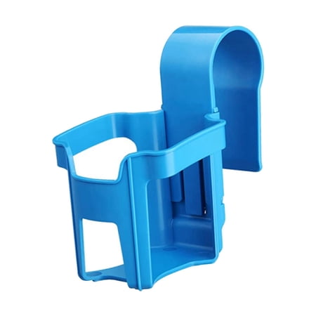 Cup Holder, Beverage ,Shower Bottle Organizer Hanger Hanging Rack for Pool Kitchen Bathroom Restroom Restaurant Blue 5cm
