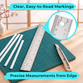 18 Inch Metal Ruler With Corking Stainless Steel Pack Of 10 - Walmart.com