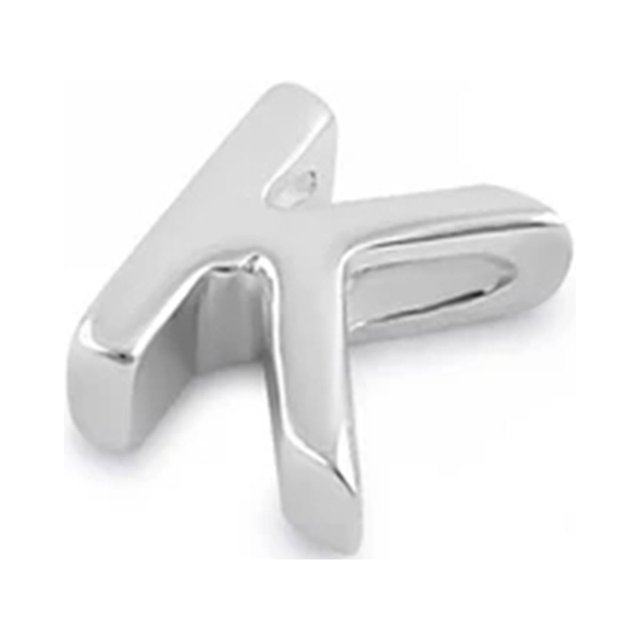 Capital K Initial Letter Personalized Tiny 925 Sterling Silver Pendant Jewelry