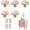 Pink love, variant on XIMEI 6-Pack Butterfly Shape Knobs Handle, Gold Cabinet Knobs Decoration Door Handle, Single Hole Pulls for Cabinet/Drawer/Dresser/Kitchen/Wardrobe, Purple