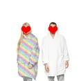 thumbnail image 3 of goowrom Family Cartoon Digital Printing Lamb Wool Warm Hooded Blanket, 3 of 10