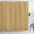 thumbnail image 1 of Ambesonne Vintage Shower Curtain, Curvy Leaves Daisies, 69"Wx75"L, Caramel and Tan, 1 of 3