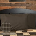 thumbnail image 2 of VHC Brands Kettle Grove Standard Pillow Case Set of 2 21x30 Country Primitive Bedding Accessory, Country Black, 2 of 5