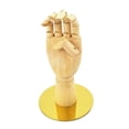 thumbnail image 3 of Mano Flexible Del Bosquejo de La Exhibición Del Reloj de La Del Modelo de para Del Interior Madera Salvador maniquí de madera, 3 of 10