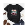 thumbnail image 1 of T-shirt à Manches Courtes et Col Rond avec Imprimé Graphique de Véhicule Tout-Terrain, T-shirt Décontracté et Confortable pour Filles, 1 of 6