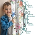 thumbnail image 3 of Blackout Kids Curtains,Pioneer Flower Floral Print Pattern Childrens Insulated Curtains Set Of 2,Bedroom Essentials,Toddler Room Decor 42"x63", 3 of 5
