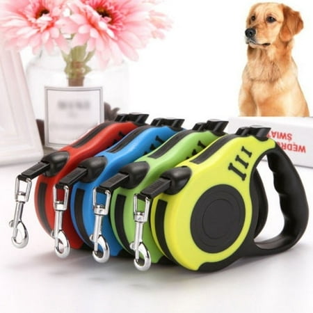 3M/5M Dog Traction Belt Lead Extending Traction Rope Retractable Pet Walking Lead Leash (Best Leach Field System)