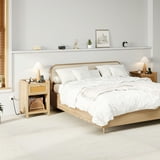 LGHM Boho Nightstand Set of 2 with Charging Station